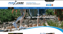 Desktop Screenshot of pedicareorthopedic.com